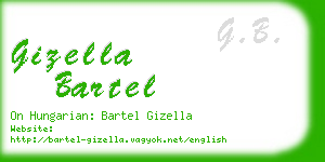 gizella bartel business card